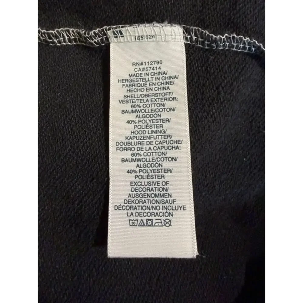 True Religion Hoodie World Tour Mens XL Full Zip Contrast Stitch Y2K Graphic